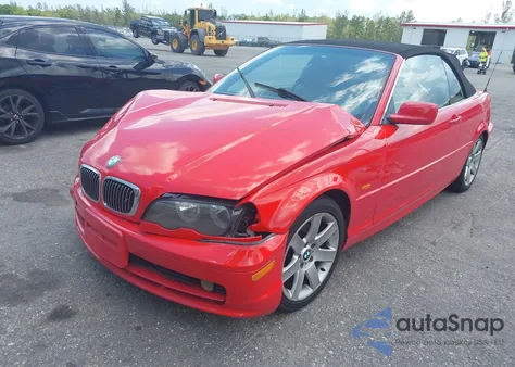 2001 BMW 325Ci from USA, damaged, VIN WBABS33421JY41491